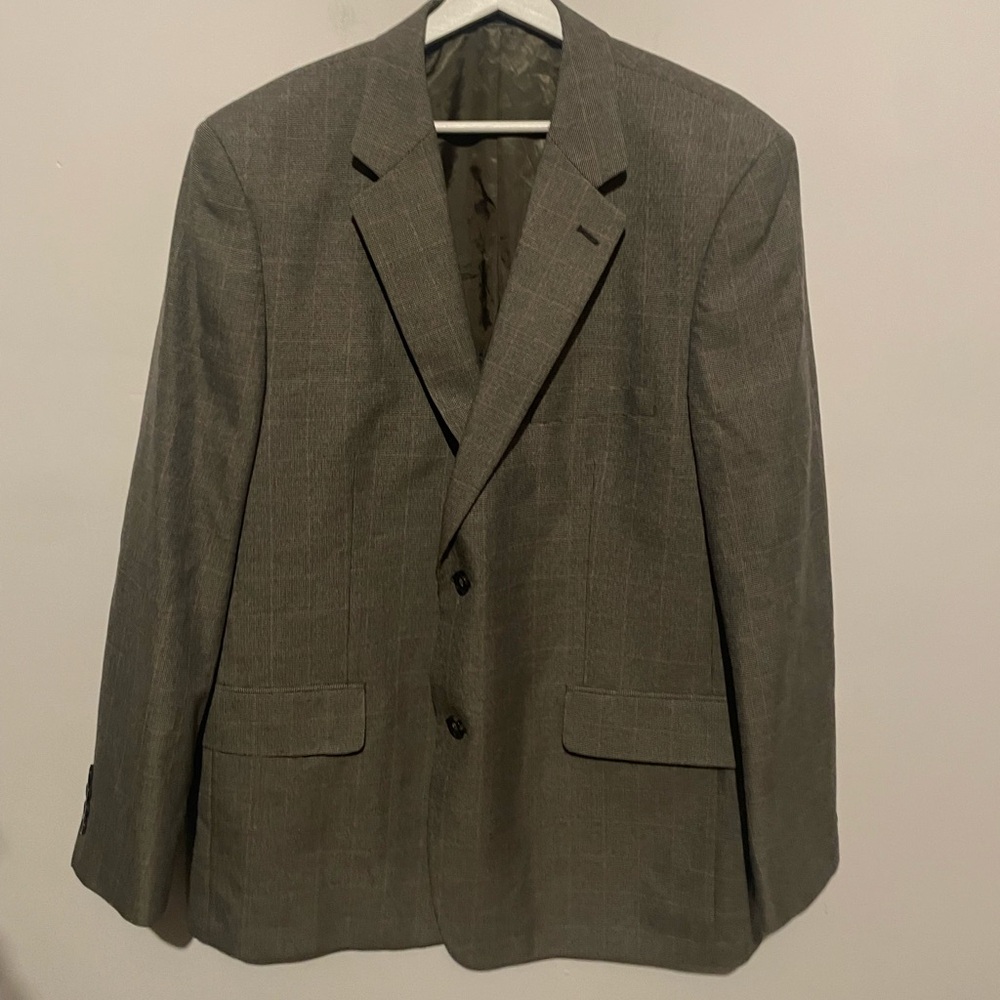 Club Room Men's Sport Coat Size 46‎ Browngray Suit Jacket Blazer